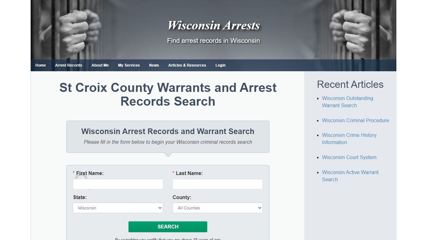St Croix County Warrants and Arrest Records Search